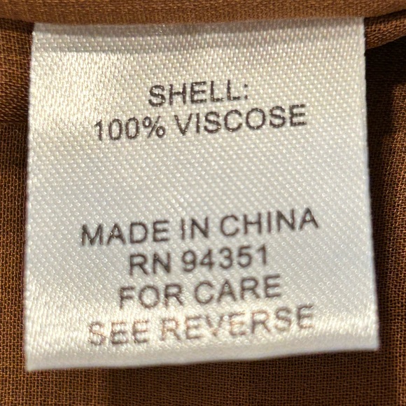 NWT Jade Gather Neck Tie Back Brown Textured‎ Dress - Brown XS - Picture 10 of 12